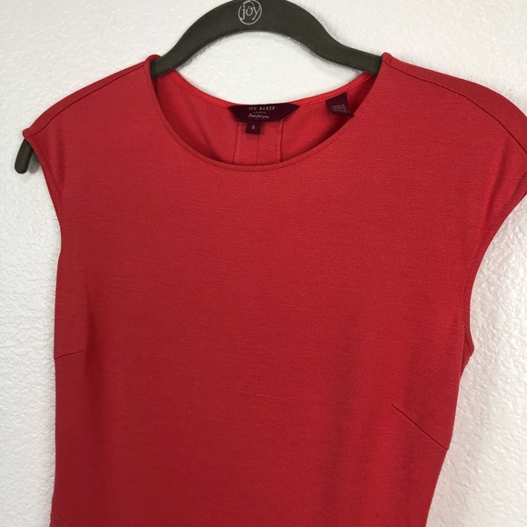 Ted Baker London Coral Harmia Pocket Jersey Dress - Picture 6 of 13